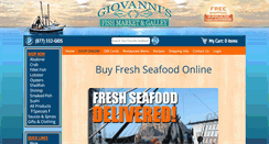 Desktop Screenshot of giovannisfishmarket.com